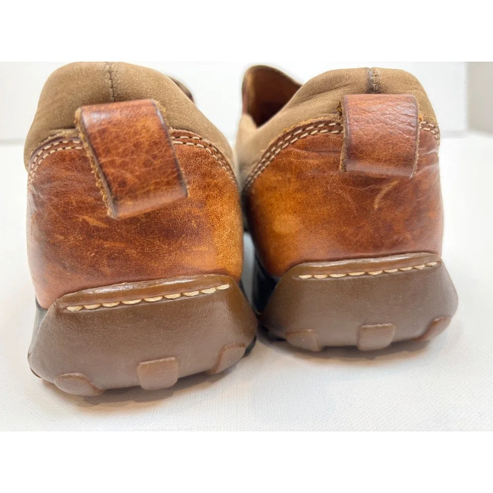 Born Mens Slip On Loafers Tan Brown Leather Casual Walking Shoes M1198 8.5